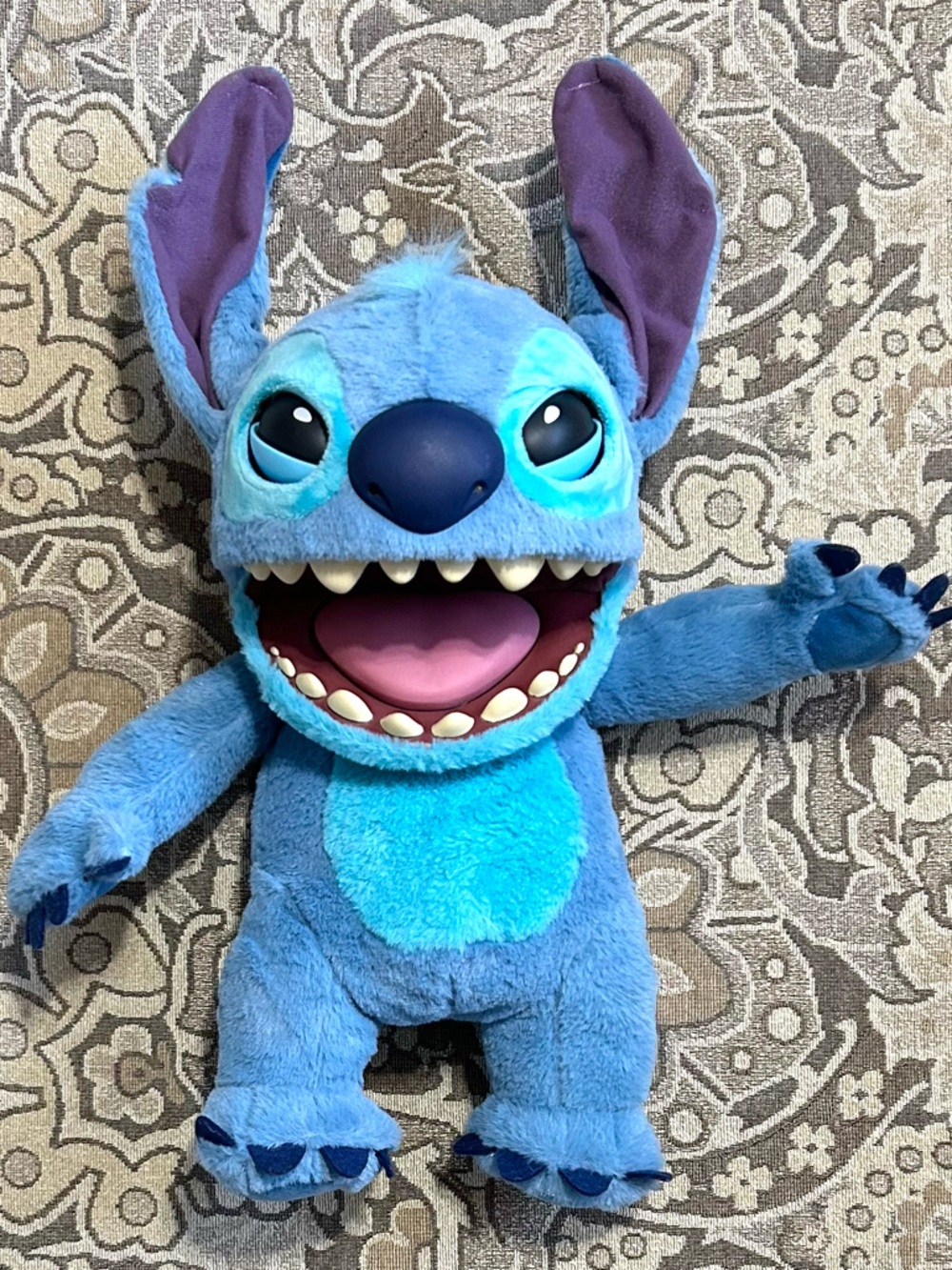 Disney Stitch Interactive Animatronic Plush Puppet Real FX Ears, Eyes, Move